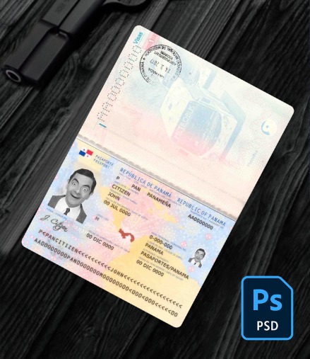 Panama passport PSD